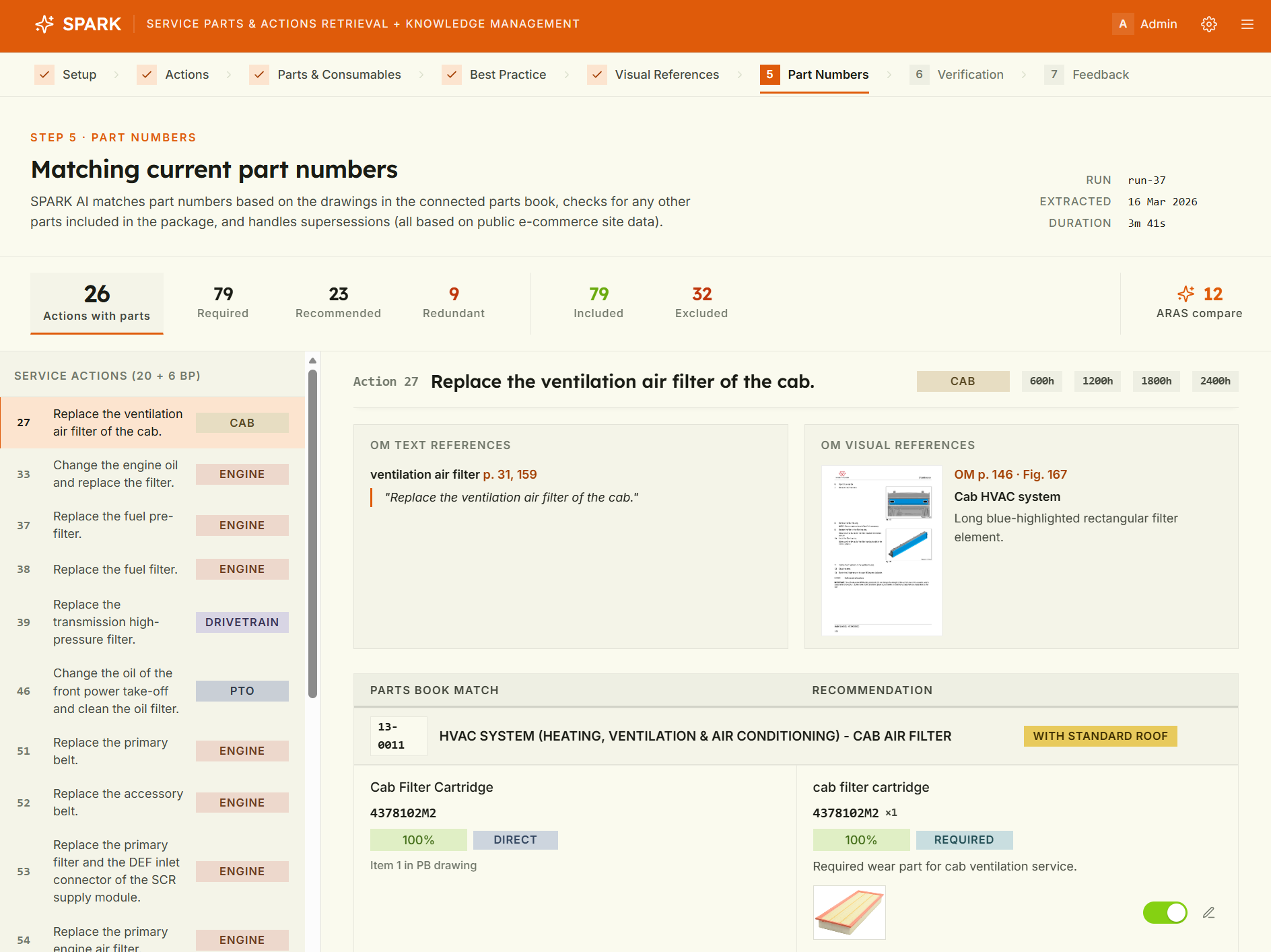 SPARK interface screenshot